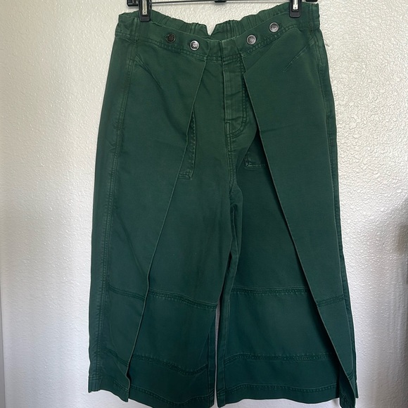 Free People Green Crop Pants size 6 - Picture 1 of 5
